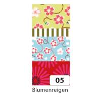 Deko Klebeband, Washi Tape Blumenregen, 4 Rollen