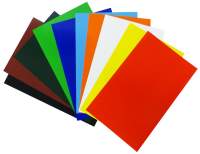 Glanzpapier gummiert, 10 Blatt, 18,5x29,7 cm, farbig