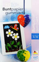 Glanzpapier gummiert, 10 Blatt, 18,5x29,7 cm, farbig