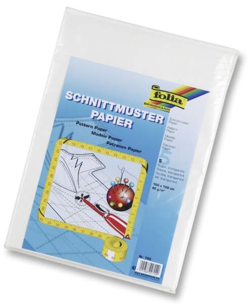 Schnittmusterpapier, 100 x 150 cm, 5 Bogen, 40 g m²