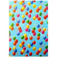 Transparentpapier Luftballons, 5 Blatt, 23x33 cm