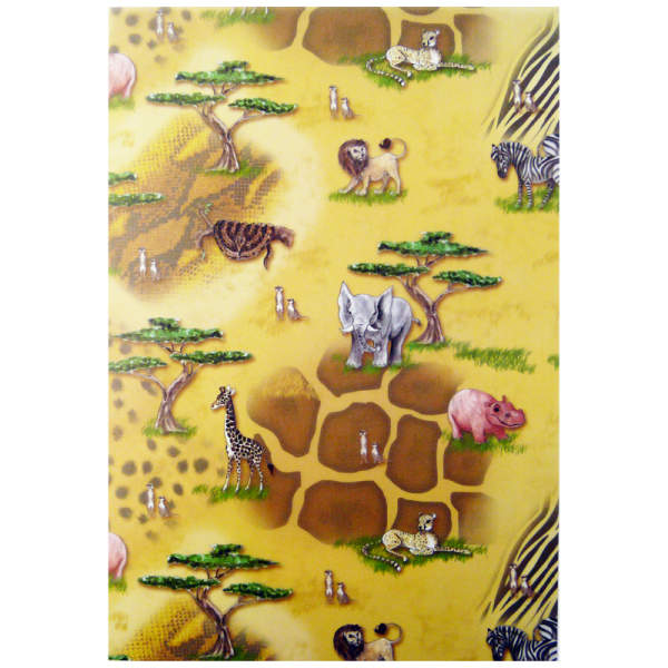 Transparentpapier Safari, 5 Blatt, 23x33 cm