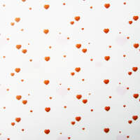 Transparentpapier Herzen, 5 Blatt, 23x33 cm