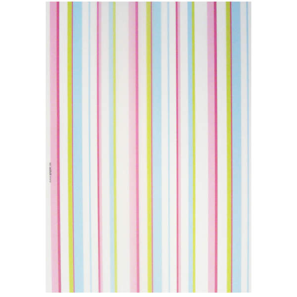 Transparentpapier Pastellstreifen, 5 Blatt, 23x33 cm