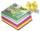 Faltblätter 100 Blatt, 15x15 cm, 70g/m², farbig sortiert