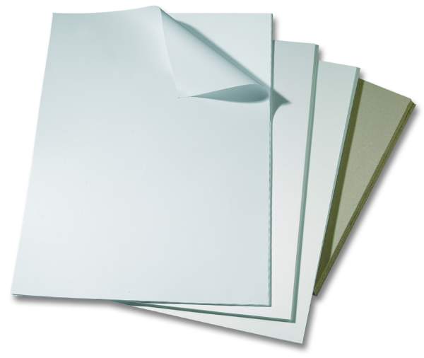 Bristolkarton weiß, 50 x 65 cm, 10 Bogen, 615 g m²