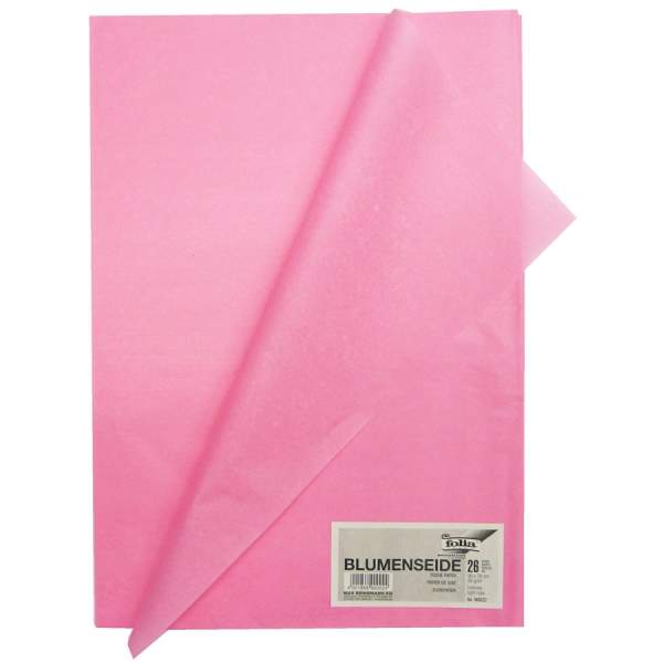 Blumenseide 26 Bögen hellrosa, 50x70 cm, 20g/m²