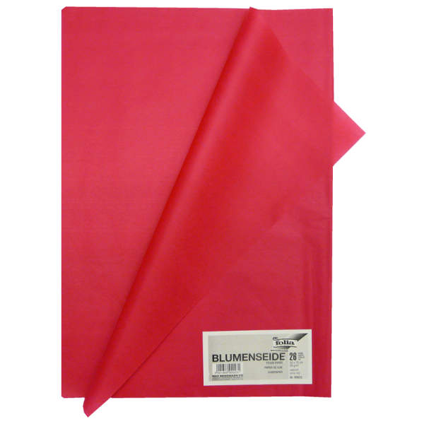 Blumenseide 26 Bögen weinrot, 50x70 cm, 20g/m²