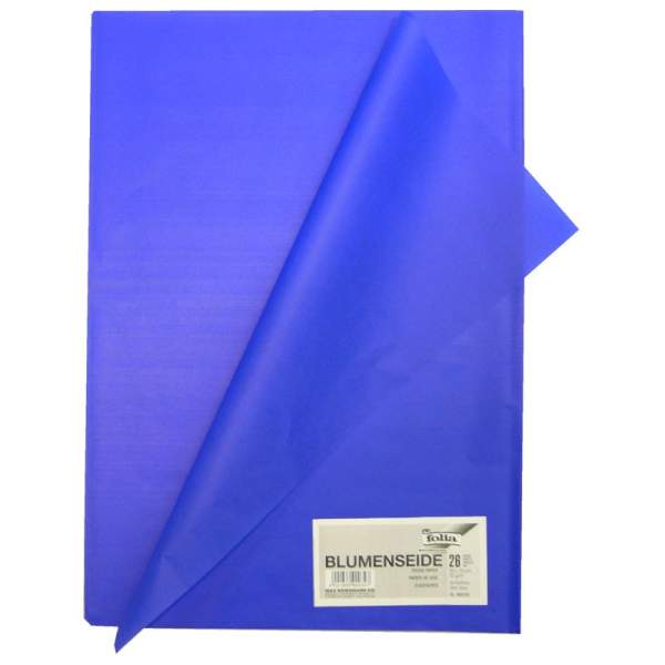 Blumenseide 26 Bögen dunkelblau, 50x70 cm, 20g/m²