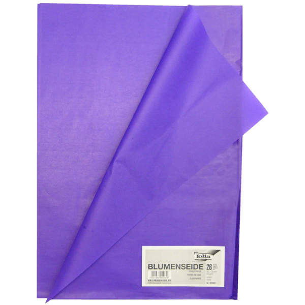 Blumenseide 26 Bögen violett, 50x70 cm, 20g/m²