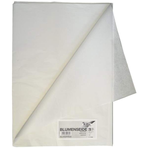 Blumenseide 26 Bögen grau, 50x70 cm, 20g/m²