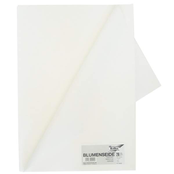 Blumenseide 26 Bögen weiß, 50x70 cm, 20g/m²