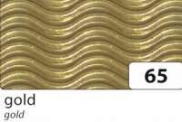 3D-Wellpappe gold, 50 x 70 cm, 10 Bogen