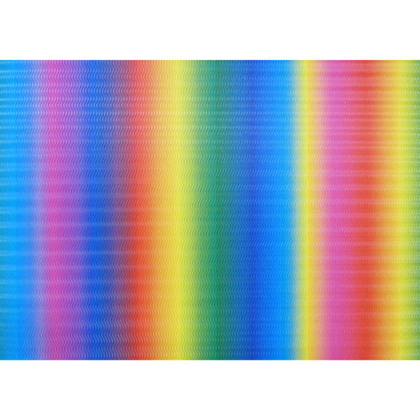 Wellpappe 3 DRegenbogen, 50 x 70 cm, 10 Bogen