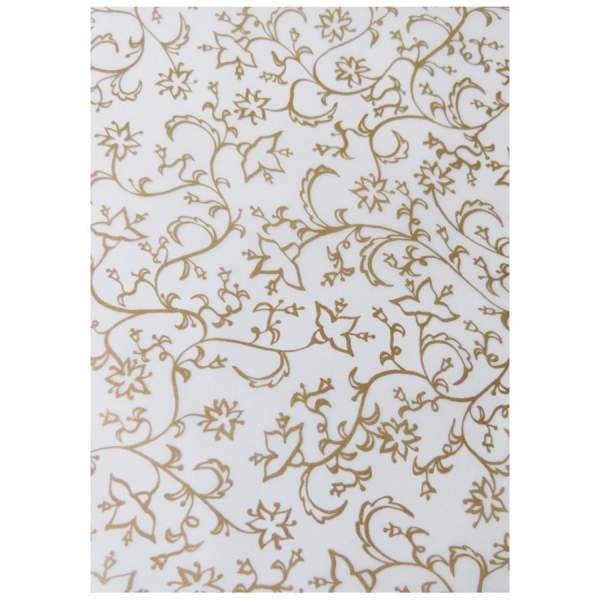Transparentpapier Goldranken, 115/m², DIN A4, 10 Blatt