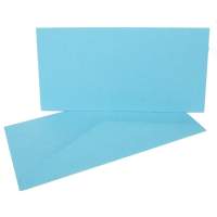 Doppelkarten himmelblau lang 5 Stück DIN lang 10,5 x...