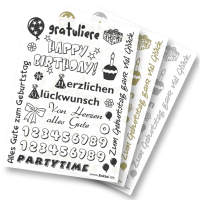 Rubbelinge Geburt Junge / Mädchen, 3 Blatt