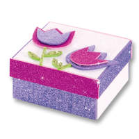 Moosgummi Glitzer Set selbstklebend 5 Bögen Glittermoosgummi 20x29 cm farbig sortiert