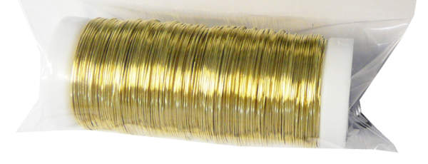 Messingdraht gold Rolle 0,3 mm x 80 m