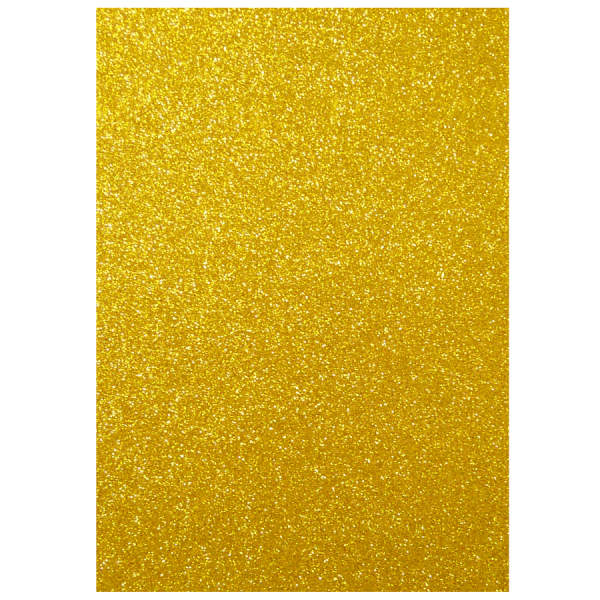 Moosgummi gold Glitzer selbstklebend 5 Bögen, 20x29 cm