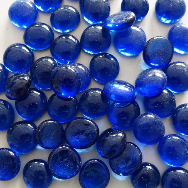 Nuggets blau, 250g Beutel, ca. 60 Stk.Glasnuggets