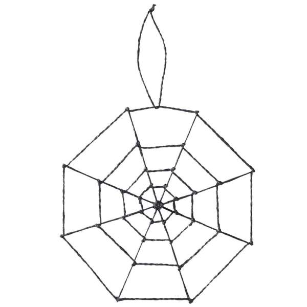Spinnennetz schwarz, ca. 20 cm groß