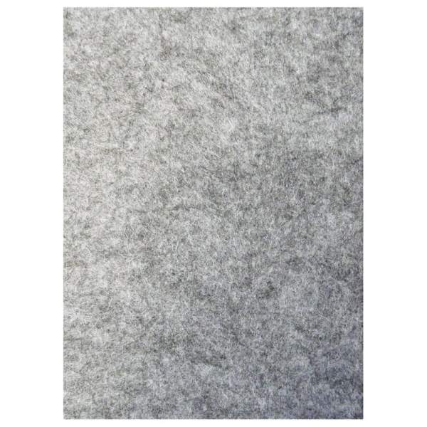 TrendyFilz Filzplatte hellgrau meliert, 75 x 50 cm, 3 mm dick, Filzbogen stark