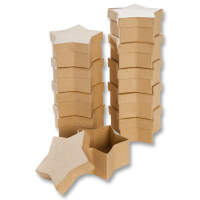 Pappboxen braun Stern, 10 Boxen in Sternform