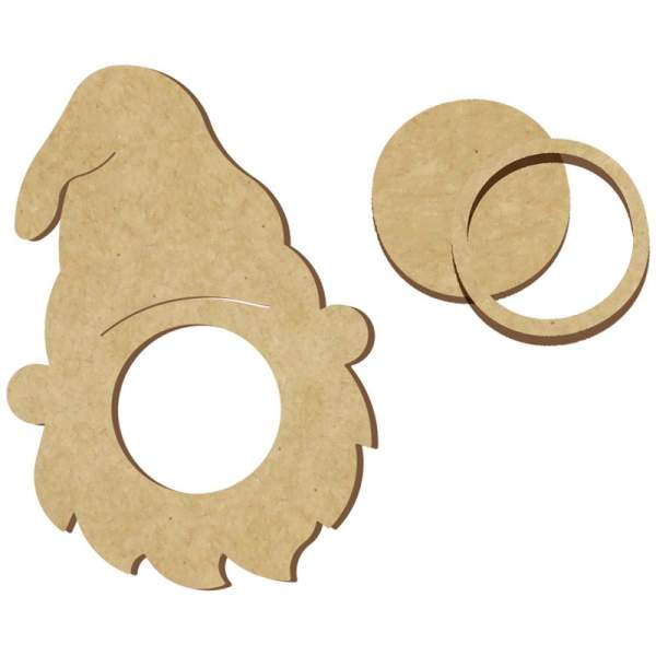 Teelichthalter Wichtel aus Holz