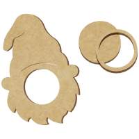 Teelichthalter Wichtel aus Holz