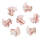 Streuteile Kinderwagen rosa, 9 Stück, 2 cm
