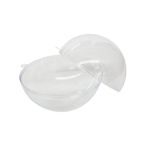 Kunststoffkugel transparent zerlegbar 10cm, 5 Stück Acrylkugeln