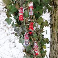 Kegelfiguren 3er Pack, aus Buchenholz, 2x6 cm Figurenkegel