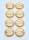 Sticker Fische gold, 1 Bogen mit 8 Stickern