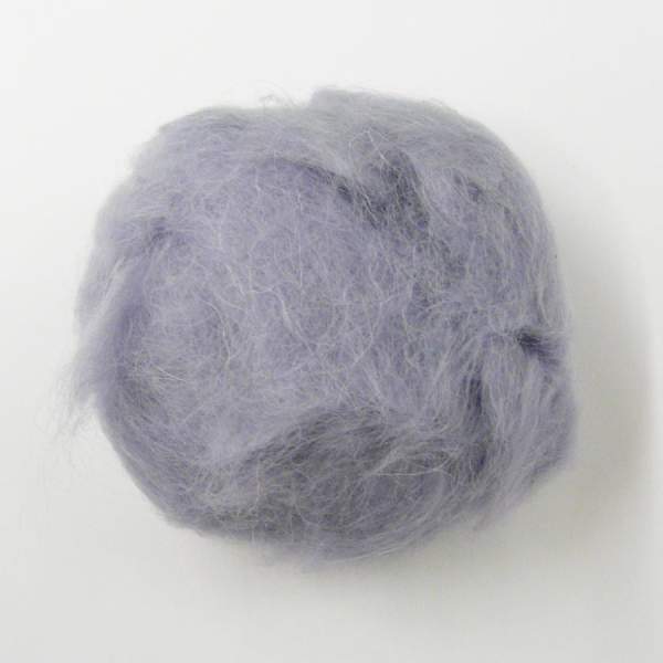 Schafwolle grau, 30g Filzwolle