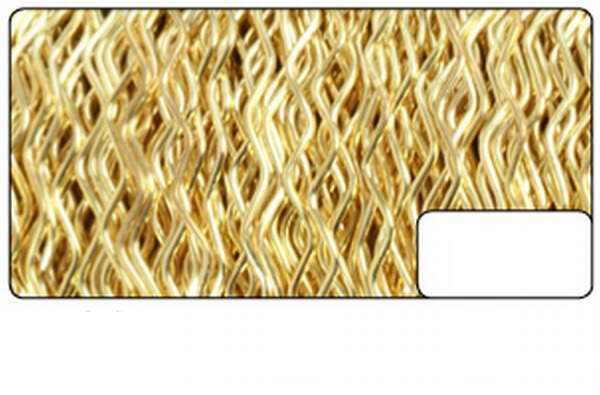 Bouillondraht Ø 0,3 mm x 60 m, gold