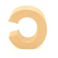 Papp Buchstabe C 17,5 x 5,5 cm Pappmache Dekobuchstabe