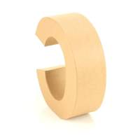 Papp Buchstabe C 17,5 x 5,5 cm Pappmache Dekobuchstabe