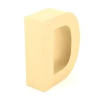 Papp Buchstabe D 17,5 x 5,5 cm Pappmache Dekobuchstabe
