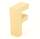 Papp Buchstabe F 17,5 x 5,5 cm Pappmache Dekobuchstabe