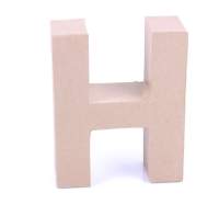 Papp Buchstabe H 17,5 x 5,5 cm Pappmache Dekobuchstabe