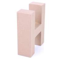 Papp Buchstabe H 17,5 x 5,5 cm Pappmache Dekobuchstabe