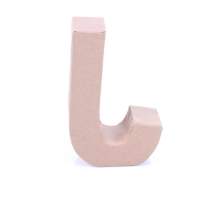 Papp Buchstabe J 17,5 x 5,5 cm Pappmache Dekobuchstabe
