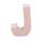 Papp Buchstabe J 17,5 x 5,5 cm Pappmache Dekobuchstabe