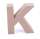 Papp Buchstabe K 17,5 x 5,5 cm Pappmache Dekobuchstabe