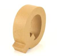 Papp Buchstabe Q 17,5 x 5,5 cm Pappmache Dekobuchstabe