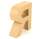 Papp Buchstabe R 17,5 x 5,5 cm Pappmache Dekobuchstabe