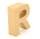 Papp Buchstabe R 17,5 x 5,5 cm Pappmache Dekobuchstabe