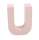 Papp Buchstabe U 17,5 x 5,5 cm Pappmache Dekobuchstabe