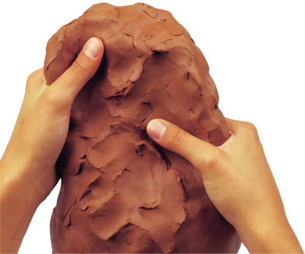 Lufttrocknende Modelliermasse terracotta 1 kg lufthärtend